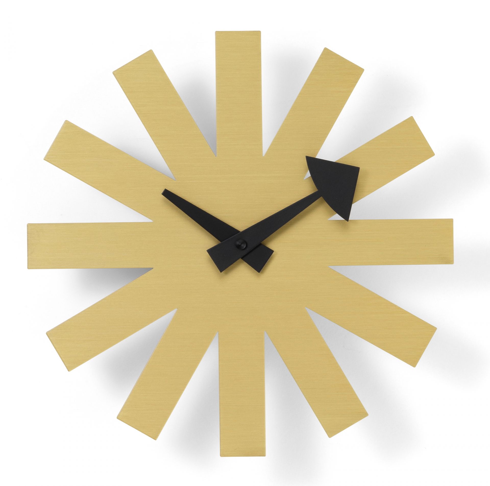 Asterisk Brass Wall Clock Wanduhr Vitra